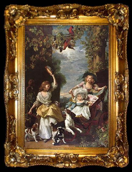 framed  John Singleton Copley Daughters of King George III, ta009-2